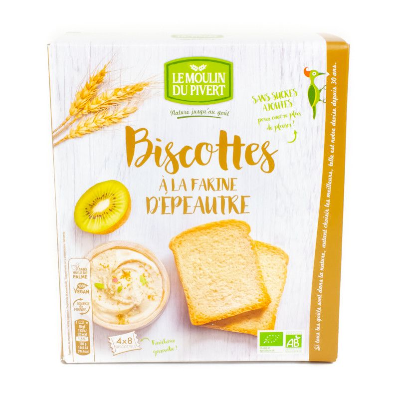 Biscottes à la Farine d'Épeautre Bio 270g Liquidation